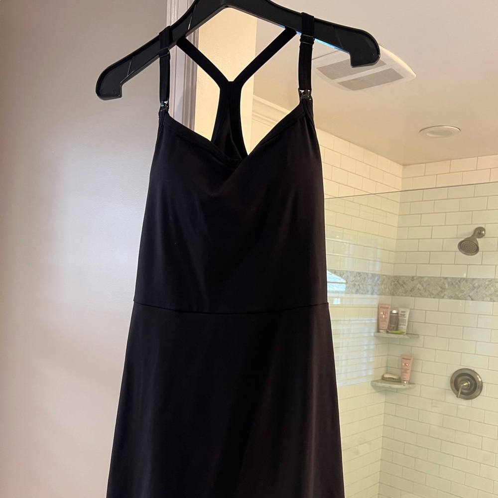 Kindred Bravely Black Strapless Racerback Nursing Dress